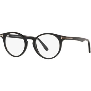 Tom Ford TR001034 Unisex Round Eyeglasses - Black