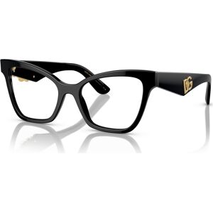 Dolce & Gabbana Women's Cat Eye Eyeglasses, DG3369 52 - Black