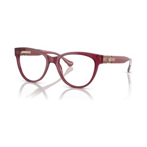 Versace Women's Cat Eye Eyeglasses, VE3304 53 - Transparent Red