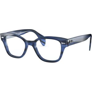 Ray-Ban RX0880 Unisex Square Eyeglasses - Striped Blue