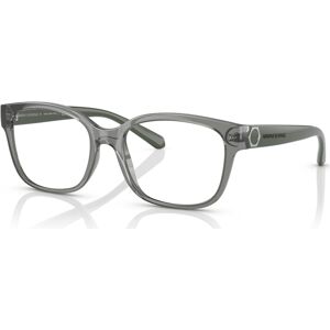 A|x Armani Exchange A X Armani Exchange Women's Rectangle Eyeglasses AX3098 - Shiny Transparent Green