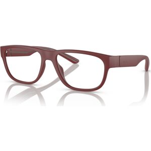 A|x Armani Exchange A X Armani Exchange Men's Pillow Eyeglasses, AX3102U 56 - Matte Red