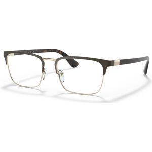 Prada Men's Heritage Eyeglasses, Pr 54TV 55 - Matte Burnished, Pale Gold