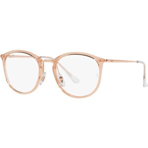 Ray-Ban RX7140 Women's Square Eyeglasses - Trasparent Light Brown