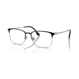 Ray-Ban Men's Pillow Eyeglasses, RB6494 56 - Black on Silver-Tone