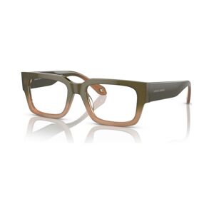 Giorgio Armani s Rectangle Eyeglasses, AR7243U 51 - Gradient Green, Brown