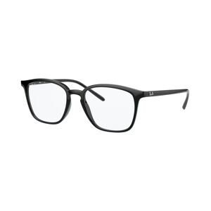 Ray-Ban RX7185 Unisex Square Eyeglasses - Shiny Black
