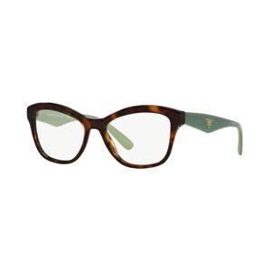 Prada Pr 29RV Unisex Cat Eye Eyeglasses - Havana Gra