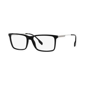 Burberry BE2339F Men's Rectangle Low Bridge Fit Eyeglasses - Black