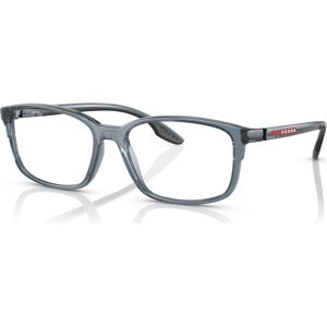 Prada Linea Rossa Men's Pillow Eyeglasses, Ps 01PV54-o - Transparent Blue