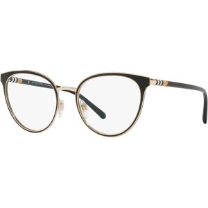 Burberry BE1324 Women's Cat Eye Eyeglasses - Black Gold