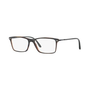 Giorgio Armani Men's Rectangle Eyeglasses - Grey Horn