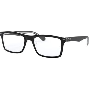 Ray-Ban RX5287 Unisex Square Eyeglasses - Black