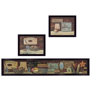 Trendy Decor 4u Country Bath 1 3 Piece Vignette By Pam Britten Frame Collection