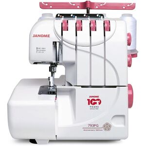 Janome 793PG Anniversary Edition 3/4 Thread Mechanical Serger Sewing Machine - White