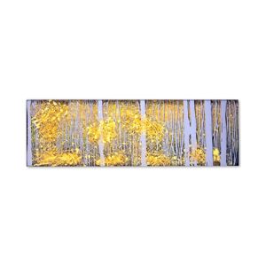 Trademark Global Roderick Stevens PanorAspens Grey Forest 16