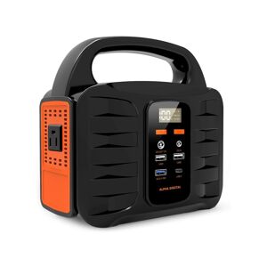 Alpha Portable Power Station, 155Wh/42000mAh, Rechargeable Emergency Battery - Black/orange