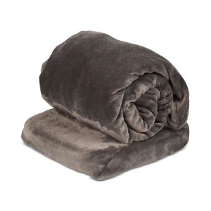 Calming Heat Calming Cozy by Sharper Image Heated Massage Fleece Wrap - Grey