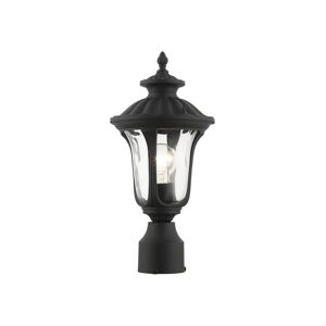 Livex Oxford 1 Light Outdoor Post Top Lantern - Black