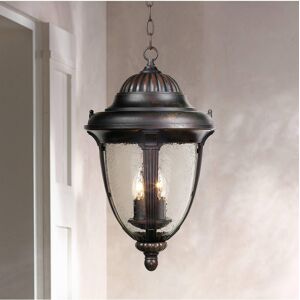 John Timberland Casa Sierra Traditional Outdoor Ceiling Light Hanging Lantern Bronze 20 1/2