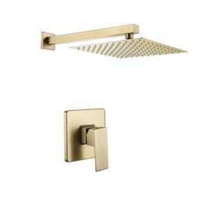 Simplie Fun Complete Shower System with Rough-in Valve - Gold