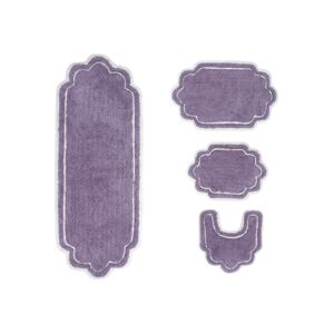 Home Weavers Allure Bathroom 4-Pc. Bath Rug Set - Purple