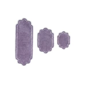 Home Weavers Allure Bathroom 3-Pc. Bath Rug Set - Purple