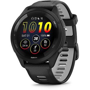 Garmin 265 Running Watch - Black - Silicone Strap - Unisex Smart Watch - Black