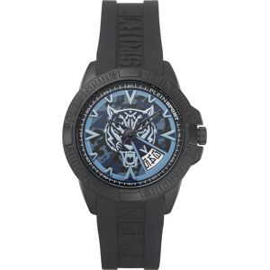 Plein Sport Men's Touchdown Black Silicone Strap Watch 44mm - Black