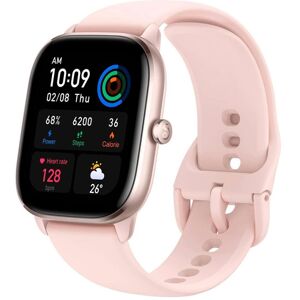 Amazfit Gts 4 Mini Smartwatch Unisex Watch - Flamingo Pink Silicone Strap - Light/pastel Pink