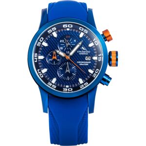 Strumento Marino Men's Speedboat Blue Silicone Performance Timepiece Watch 46mm - Blue