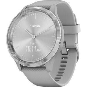 Garmin Unisex vivomove 3 Style Gray Silicone Strap Hybrid Touchscreen Smart Watch 44mm - Powder Gray