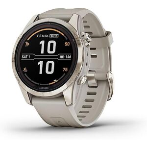 Garmin Fenix 7S Pro Sapphire Solar - Light Sand - Light/pastel Brown