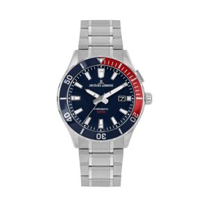 Jacques Lemans Men's Hybromatic Watch with Solid Stainless Steel Strap 1-2131 - Dark blue