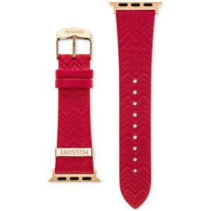 Missoni Red Zigzag Leather Strap for Apple Watch 38/40/41mm - Red