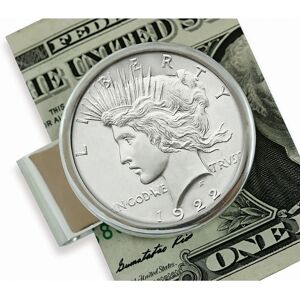 American Coin Treasures Men's American Coin Treasures Sterling Silver Peace Coin Money Clip - Silver