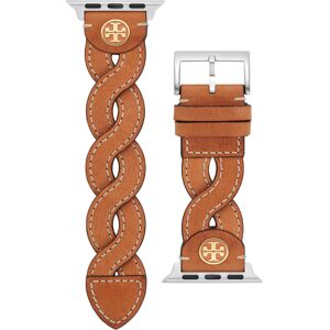 Tory Burch Women's Luggage Braided Leather Band for Apple Watch 38mm/40mm - Brown