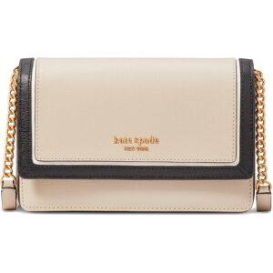 Kate Spade New York Morgan Colorblocked Saffiano Leather Flap Chan Wallet - Earthenware Black Multi