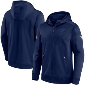 Fanatics Men's Fanatics Navy St. Louis Blues Authentic Pro Travel and Training Full-Zip Hoodie - Navy