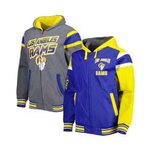 G-iii Sports By Carl Banks Men's G-iii Sports by Carl Banks Royal, Gray Los Angeles Rams Extreme Full Back Reversible Hoodie Full-Zip Jacket - Royal, Gray