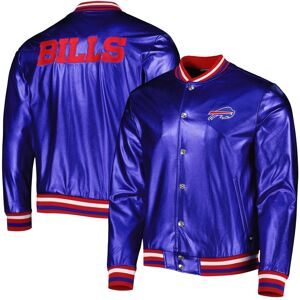 The Wild Collective Men's The Wild Collective Royal Buffalo Bills Metallic Bomber Full-Snap Jacket - Royal