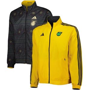 Men's adidas Yellow Jamaica National Team 2023 On-Field Anthem Full-Zip Jacket - Yellow