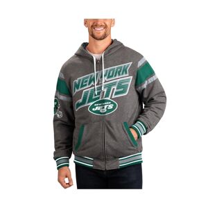 G-iii Sports By Carl Banks Men's G-iii Sports by Carl Banks Gray, Green New York Jets Extreme Full Back Reversible Hoodie Full-Zip Jacket - Gray, Green