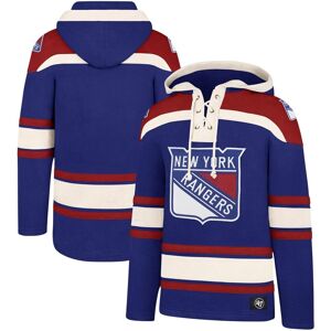 '47 Brand Men's '47 Brand Blue New York Rangers Big and Tall Superior Lacer Pullover Hoodie - Blue