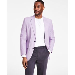 Nautica Men's Modern-Fit Chambray Sport Coat - Purple