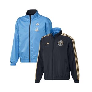 Men's adidas Navy and Light Blue Philadelphia Union 2023 On-Field Anthem Full-Zip Reversible Team Jacket - Navy, Light Blue