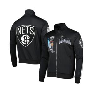 Men's Pro Standard Black Brooklyn Nets Hometown Mock Neck Full-Zip Track Jacket - Black