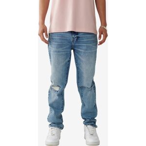 True Religion Men's Rocco Skinny Jeans - Torrential Medium Wash with Rips