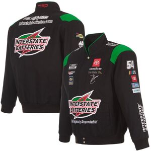 Jh Design Men's Jh Design Black Ty Gibbs Interstate Batteries Twill Uniform Full-Snap Jacket - Black