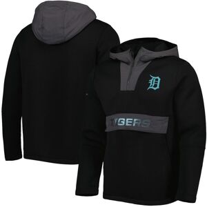 Levelwear Men's LevelWear Black Detroit Tigers Ruckus Quarter-Zip Hoodie - Black